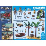 Playmobil Pirates Pirate Treasure Island With Rowboat 210099 4050967100998