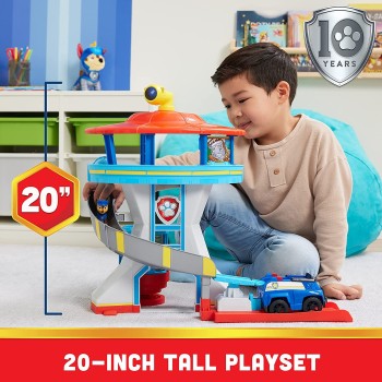 Spin Master Paw Patrol Lookout Tower Playset With Toy Car Launcher, 2 Chase Action Figures 6065500 778988438794