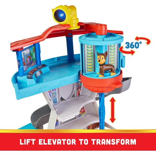 Spin Master Paw Patrol Lookout Tower Playset With Toy Car Launcher, 2 Chase Action Figures 6065500 778988438794