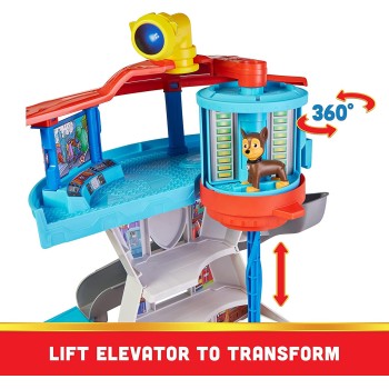 Spin Master Paw Patrol Lookout Tower Playset With Toy Car Launcher, 2 Chase Action Figures 6065500 778988438794