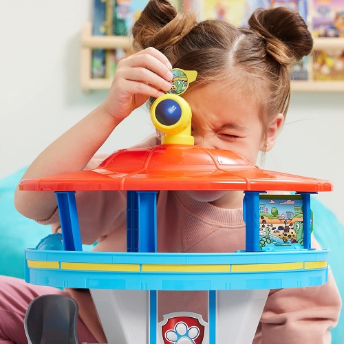 Spin Master Paw Patrol Lookout Tower Playset With Toy Car Launcher, 2 Chase Action Figures 6065500 778988438794
