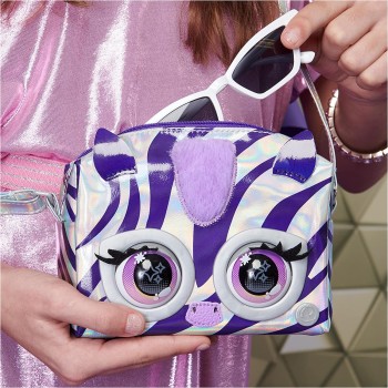 Spin Master Purse Pets Metallic Magic Zebra - Rebel Stripez Παιδική Τσάντα Ώμου 6066464 778988455906
