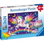 Ravensburger 2X24 Pcs Puzzle Unicorn 05677 4005556056774