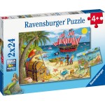 Ravensburger 2X24 Pcs Puzzle Pirates and Mermaids 05676 4005556056767