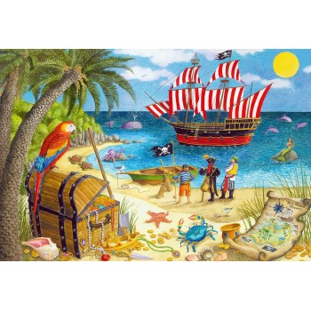 Ravensburger 2X24 Pcs Puzzle Pirates and Mermaids 05676 4005556056767