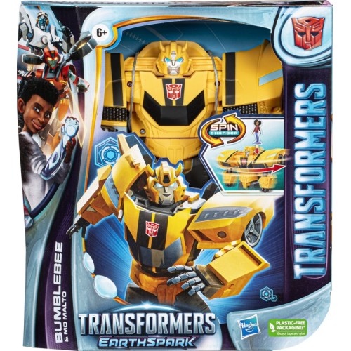 Hasbro Transformers Earthspark Spin Changer Bumblebee And Mo Malto F7662 5010994184162