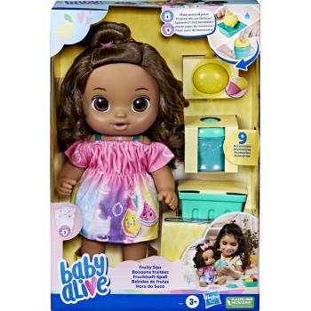 Hasbro Baby Alive Fruity Sips Doll, Lemon, Brown Hair F7357 5010996100481
