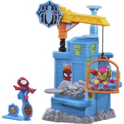 Hasbro Marvel Stunt Squad Tower Smash Playset Spider-Man Vs Green Goblin F6894 / F7062 5010994180980