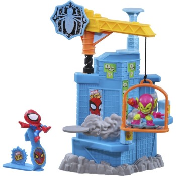 Hasbro Marvel Stunt Squad Tower Smash Playset Spider-Man Vs Green Goblin F6894 / F7062 5010994180980