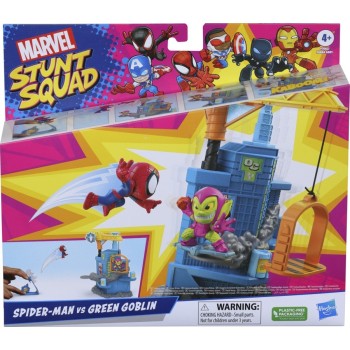 Hasbro Marvel Stunt Squad Tower Smash Playset Spider-Man Vs Green Goblin F6894 / F7062 5010994180980
