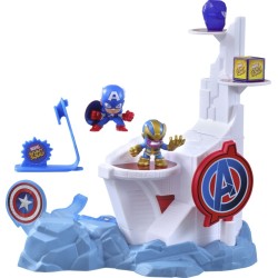 Hasbro Marvel Stunt Squad Tower Smash Playset Captain America vs Thanos F6894 / F7059 5010994180997
