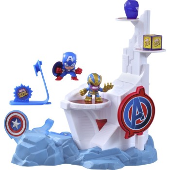 Hasbro Marvel Stunt Squad Tower Smash Playset Captain America vs Thanos F6894 / F7059 5010994180997