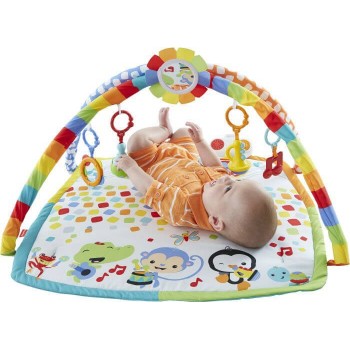 Mattel Πολύχρωμο Γυμναστήριο Με Μουσικά Όργανα DFP69 887961179118