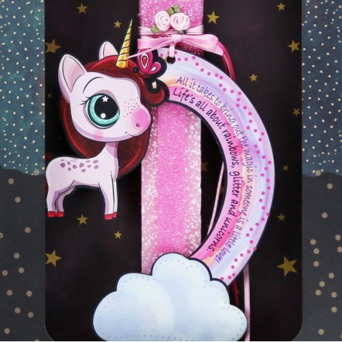 Χειροποίητα Είδη LG Candle Unicorn Rainbow - Butterfly LA23018A 5212023246630