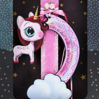 Χειροποίητα Είδη LG Candle Unicorn Rainbow - Butterfly LA23018A 5212023246630