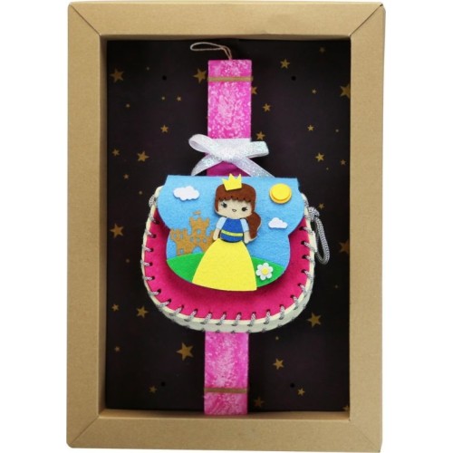 Χειροποίητα Είδη Candle Lg Bag Princess - Fuchsia Neon LA23020B 5212023246753