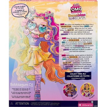 MGA Entertainment LOL Surprise OMG Sunshine Makeover Μεταμόρφωση Κούκλα - Bubblegum DJ 589426EUC 035051589426