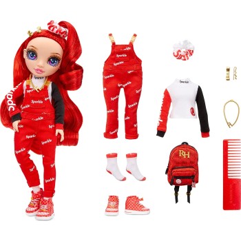 MGA Entertainment Rainbow High Jr. High Red Κούκλα Σειρά 1 - Ruby Anderson 23Cm 579946EUC 035051579953