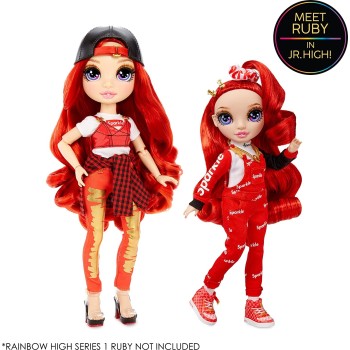 MGA Entertainment Rainbow High Jr. High Red Κούκλα Σειρά 1 - Ruby Anderson 23Cm 579946EUC 035051579953