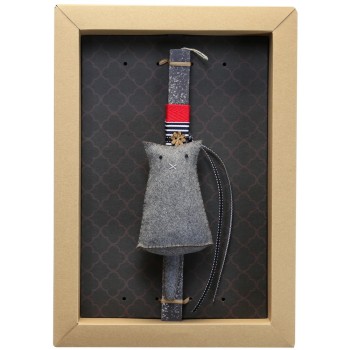 Χειροποίητα Είδη Easter Candle Felt standing grey cat-Gordon LA23036B 5212023247552