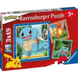 Ravensburger Παζλ 3X49 Τεμ. Pokemon 05586 4005556055869