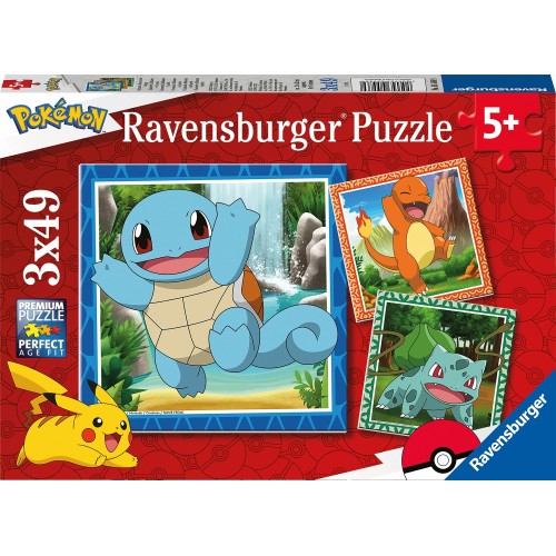 Ravensburger Παζλ 3X49 Τεμ. Pokemon 05586 4005556055869