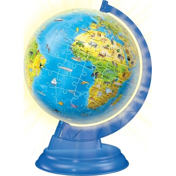 Ravensburger 3D Puzzle 180 Pcs Childrens Globe Night Edition 11288 4005556112883