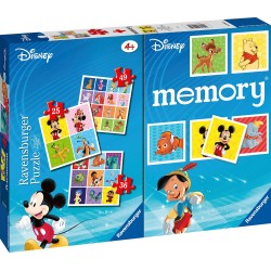 Ravensburger Memory + 3 Παζλ Disney 20985 4005556209859