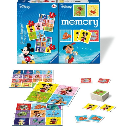 Ravensburger Memory + 3 Puzzles Disney 20985 4005556209859