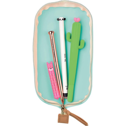 Legami Milano Soft Touch Cute Κασετίνα με 1 Θήκη 20X5 Cm, Aqua PCS0002 8051739306972
