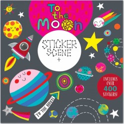 rachel ellen designs Βιβλίο Ζωγραφικής Με Αυτοκόλλητα R.E.D. To The Moon SCENE01 5055040875991