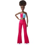 Mattel Barbie Looks Doll, Natural Black Hair, Color Block Outfit, Abdominal-Free Top And Impact Trousers HJW81 194735097340