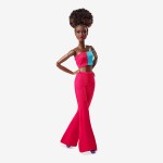 Mattel Barbie Looks Doll, Natural Black Hair, Color Block Outfit, Abdominal-Free Top And Impact Trousers HJW81 194735097340