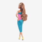Mattel Barbie Looks- Pink and Blue Dress Κούκλα, Μελαχρινή HJW82 194735097128