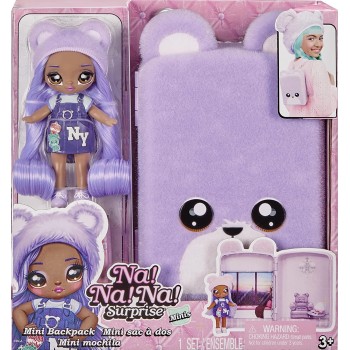 MGA Entertainment Na! Na! Na! Surprise Mini Backpack Bedroom With Lizzy York Fashion Doll 590408EUC 035051590408