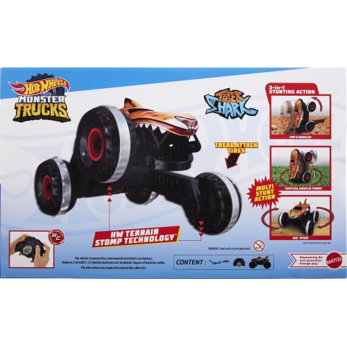 Mattel Λαμπάδα Hot Wheels r/c Monster Trucks Tiger Shark 1 15 HGV87 