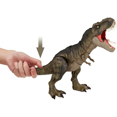 Mattel Λαμπάδα Jurassic World: Dominion Thrash N Devour Tyrannosaurus Rex Που Χτυπά Και Καταβροχθίζει HDY55 