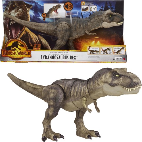 Mattel Jurassic World NEW T-Rx That Is Hitting And Devouring HDY55 