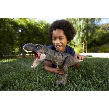Mattel Λαμπάδα Jurassic World: Dominion Thrash N Devour Tyrannosaurus Rex Που Χτυπά Και Καταβροχθίζει HDY55 