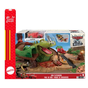 Mattel Λαμπάδα Disney Pixar Cars On The Road Σετ Παιχνιδιού Με Τυρανομισιόσαυρο Ρεξ HMD74 