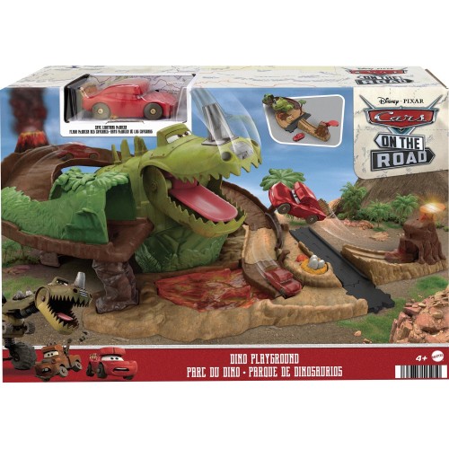 Mattel Λαμπάδα Disney Pixar Cars On The Road Σετ Παιχνιδιού Με Τυρανομισιόσαυρο Ρεξ HMD74 