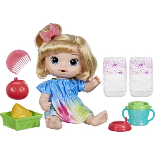 Hasbro Λαμπάδα Baby Alive Fruity Sips Doll, Apple Κούκλα Ξανθιά F7356 