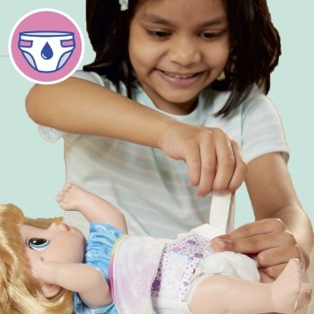 Hasbro Baby Alive Fruity Sips Doll, Apple, Blonde Hair F7356 