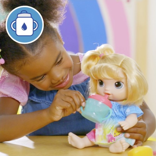 Hasbro Baby Alive Fruity Sips Doll, Apple, Blonde Hair F7356 