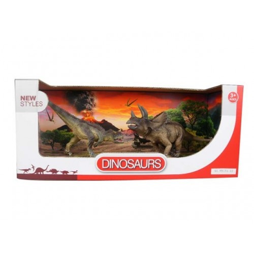 Toys-shop Choice Benteng Dinosaurs Τρικεράτωψ & Καρνόταυρος Σετ JZ042232 5202015422326