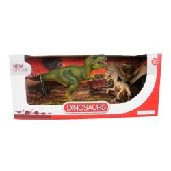Toys-shop Choice Benteng Dinosaurs Τυραννόσαυρος Πράσινος & Βελοσιράπτορας & Πτερανόδον Σετ JZ042233 5202015422333