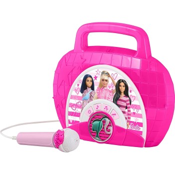 eKids Barbie Sing Along Karaoke Karaoke Boombox Για Παιδιά Με Μικρόφωνο, Ενσωματωμένη Μουσική BE-115 092298955858