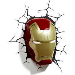 The Source Marvel Iron Man Mask 3D Wall Light 49465 816733840604