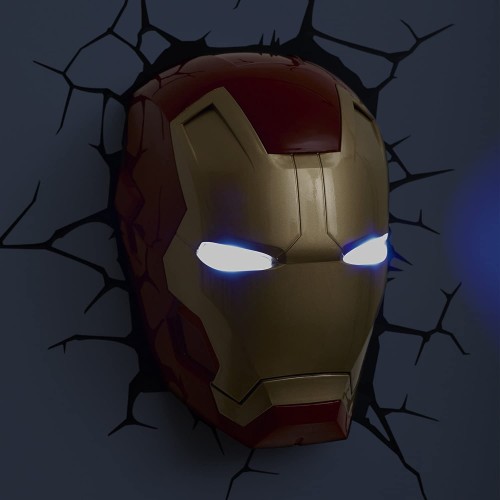 The Source Marvel Iron Man Mask 3D Wall Light Παιδικό Φωτιστικό 49465 816733840604