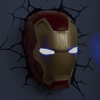 The Source Marvel Iron Man Mask 3D Wall Light Παιδικό Φωτιστικό 49465 816733840604